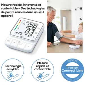 Tensiomètre électronique brassard EasyClip Beurer