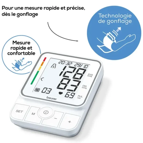 Tensiomètre électronique brassard EasyClip Beurer