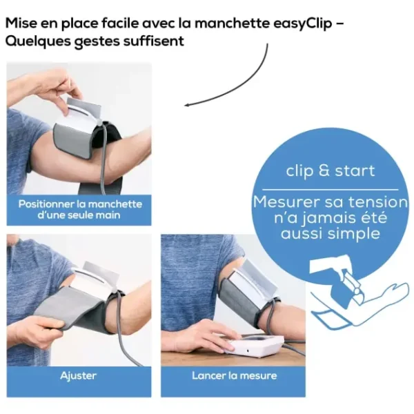 Tensiomètre électronique brassard EasyClip Beurer